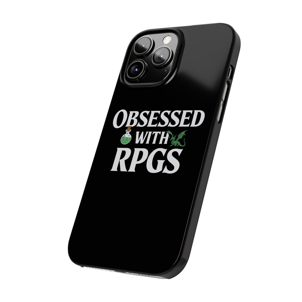Premium Obsessed With RPGs iPhone Case | Role Playing Game Slim Phone Cases