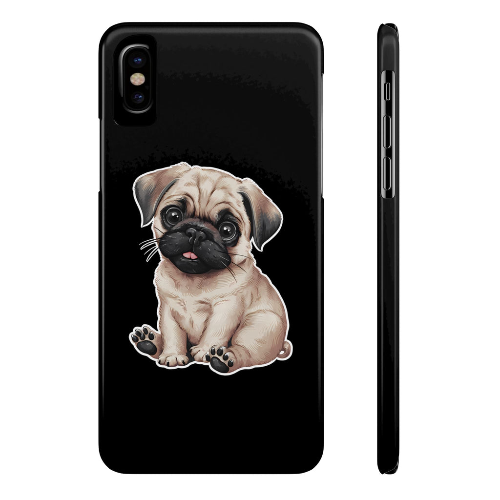 Premium Pug Puppy iPhone Case | Cute Pug Gifts Slim Phone Cases