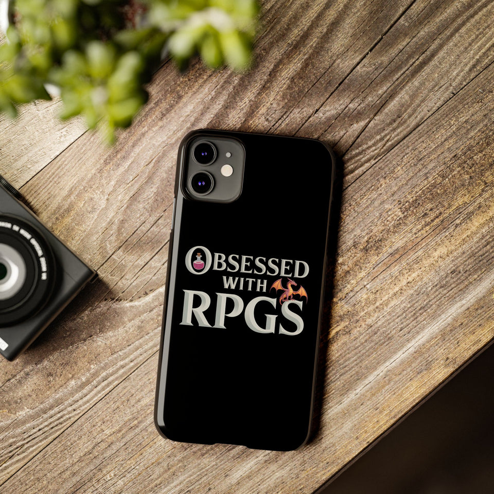 Premium Obsessed With RPGs iPhone Case | Fantasy Role Playing Game Slim Phone Cases