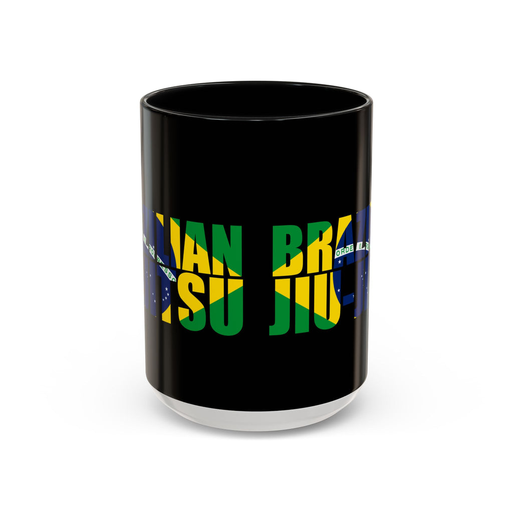 Brazilian Jiu Jitsu Flag 3 | BJJ Accent Coffee Mug