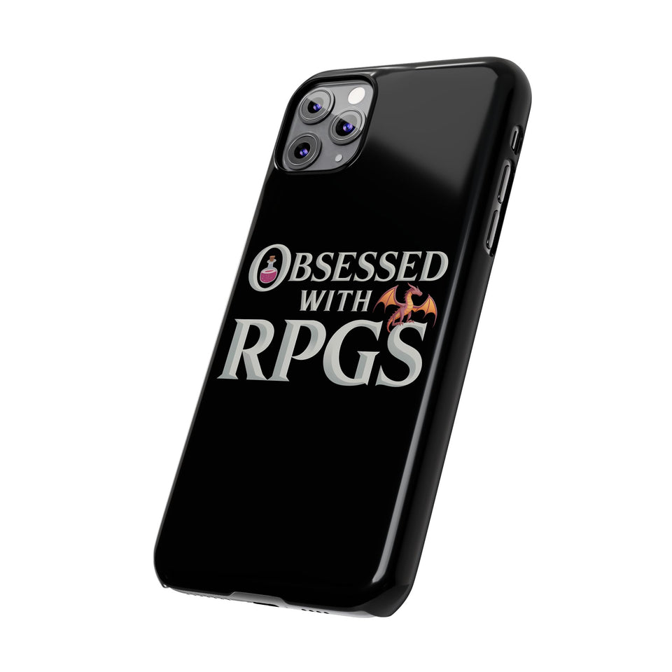Premium Obsessed With RPGs iPhone Case | Fantasy Role Playing Game Slim Phone Cases