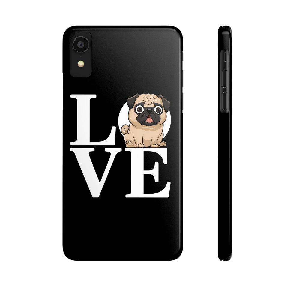 Love Pugs Slim iPhone Case | Cute Pug iPhone Case