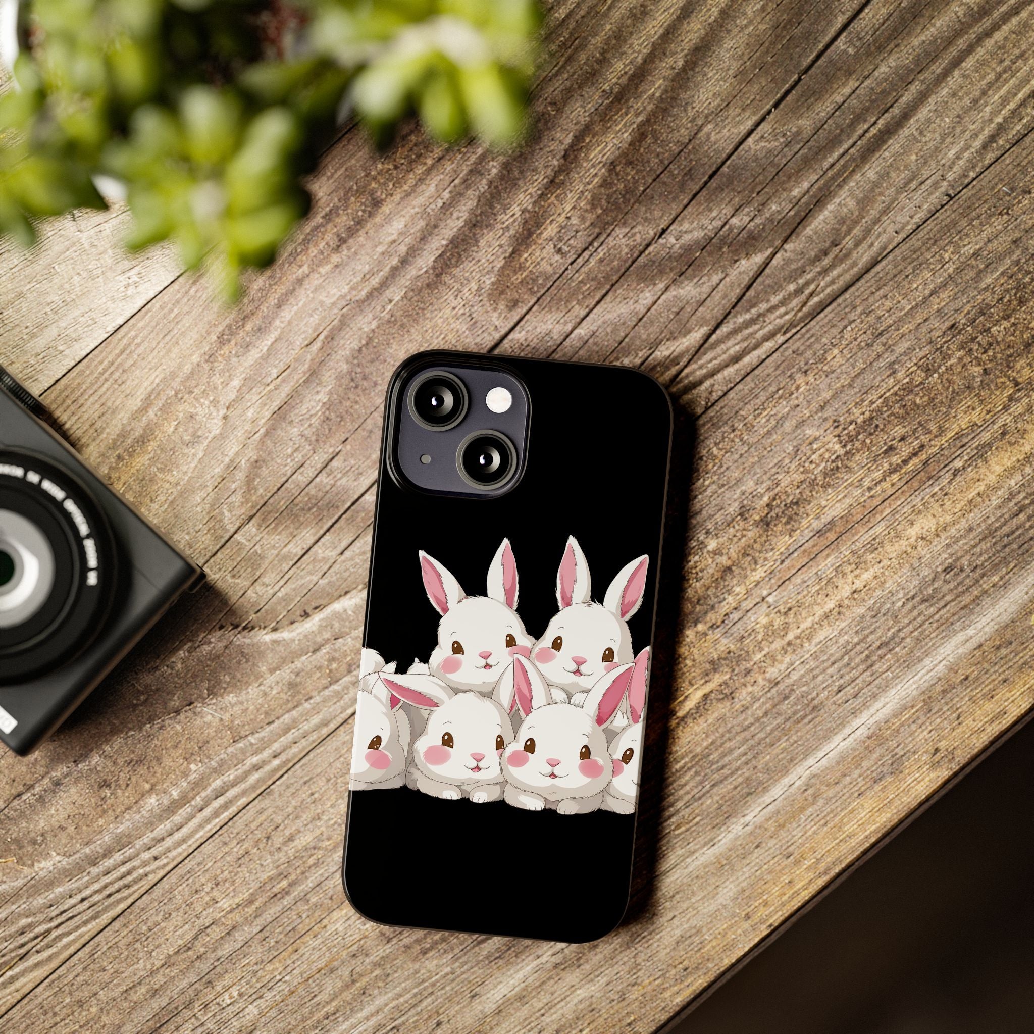 Premium Cute Rabbit iPhone Case | Rabbit Gifts Slim Phone Cases