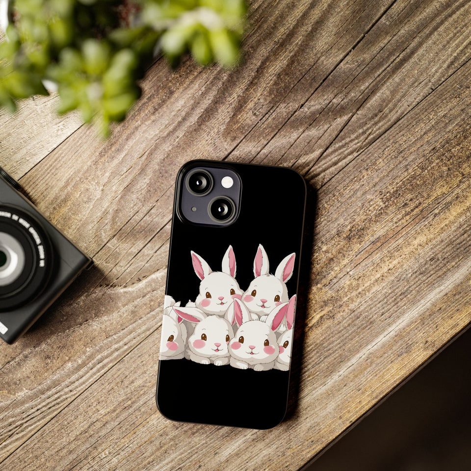 Premium Cute Rabbit iPhone Case | Rabbit Gifts Slim Phone Cases