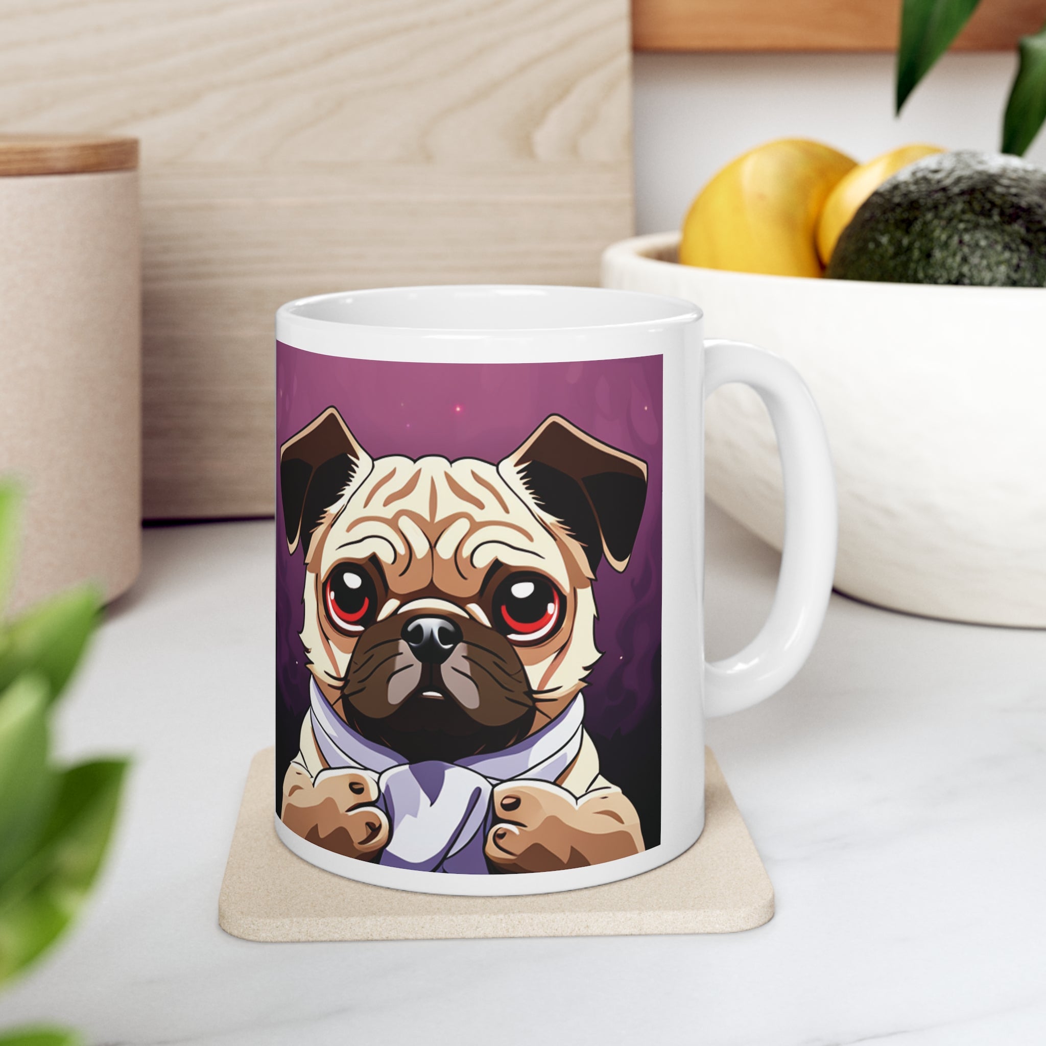Pug Mug | Pug Gift | Ceramic Pug Mug 11oz Secondary image