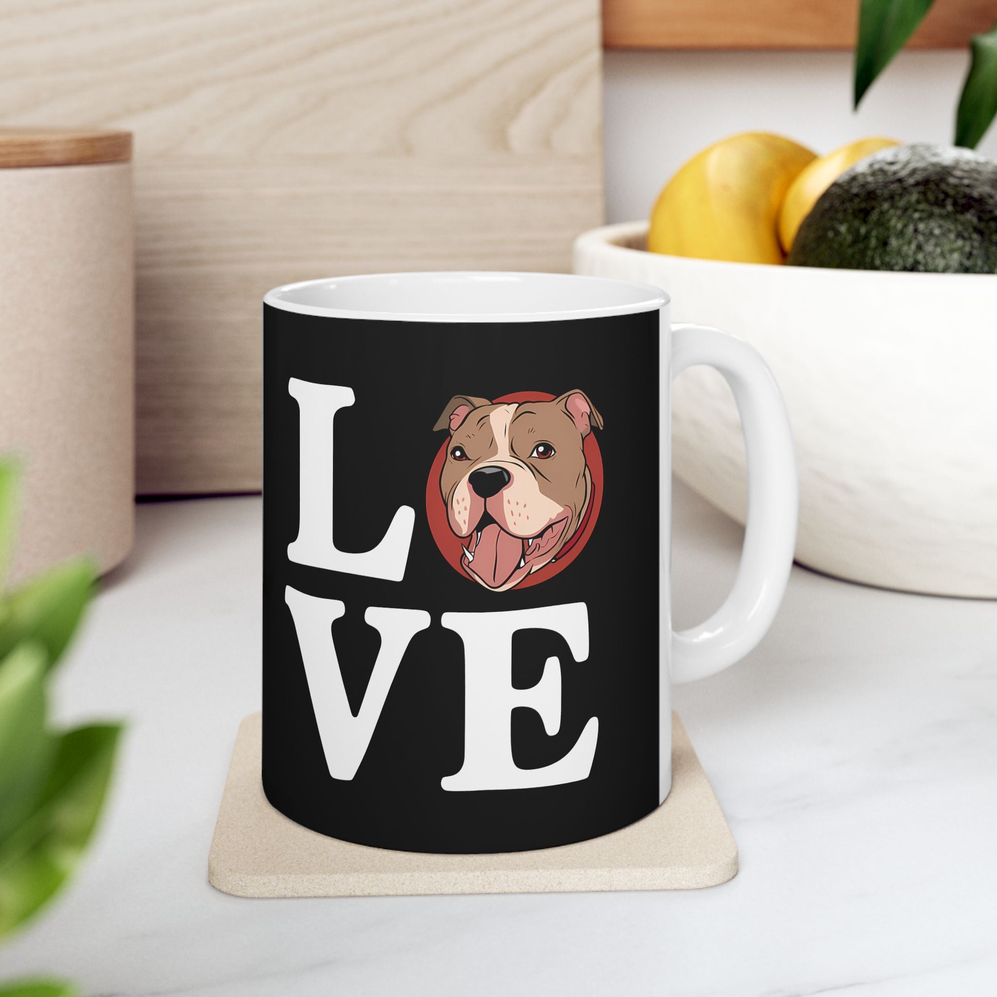 Sweet Love Pitbulls Mug | Pitbull Coffee Mug | Cute Pitbull Coffee Mug 11oz