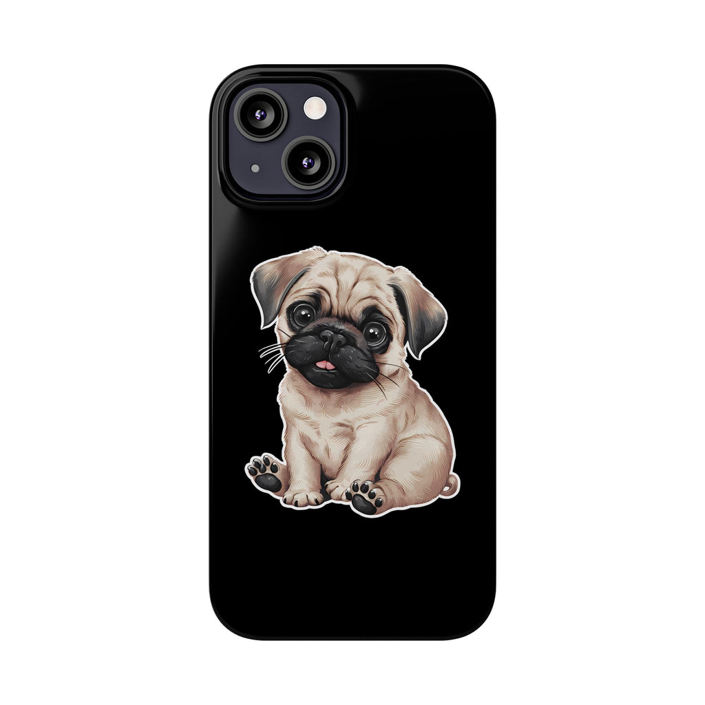 Premium Pug Puppy iPhone Case | Cute Pug Gifts Slim Phone Cases