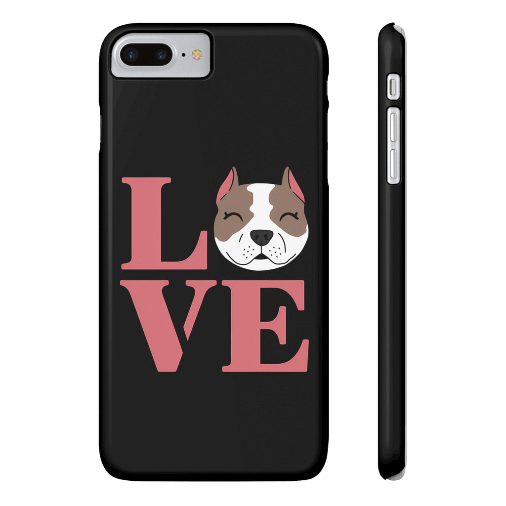 Premium Love Pitbulls iPhone Case | Pitbull Gifts Slim Phone Cases