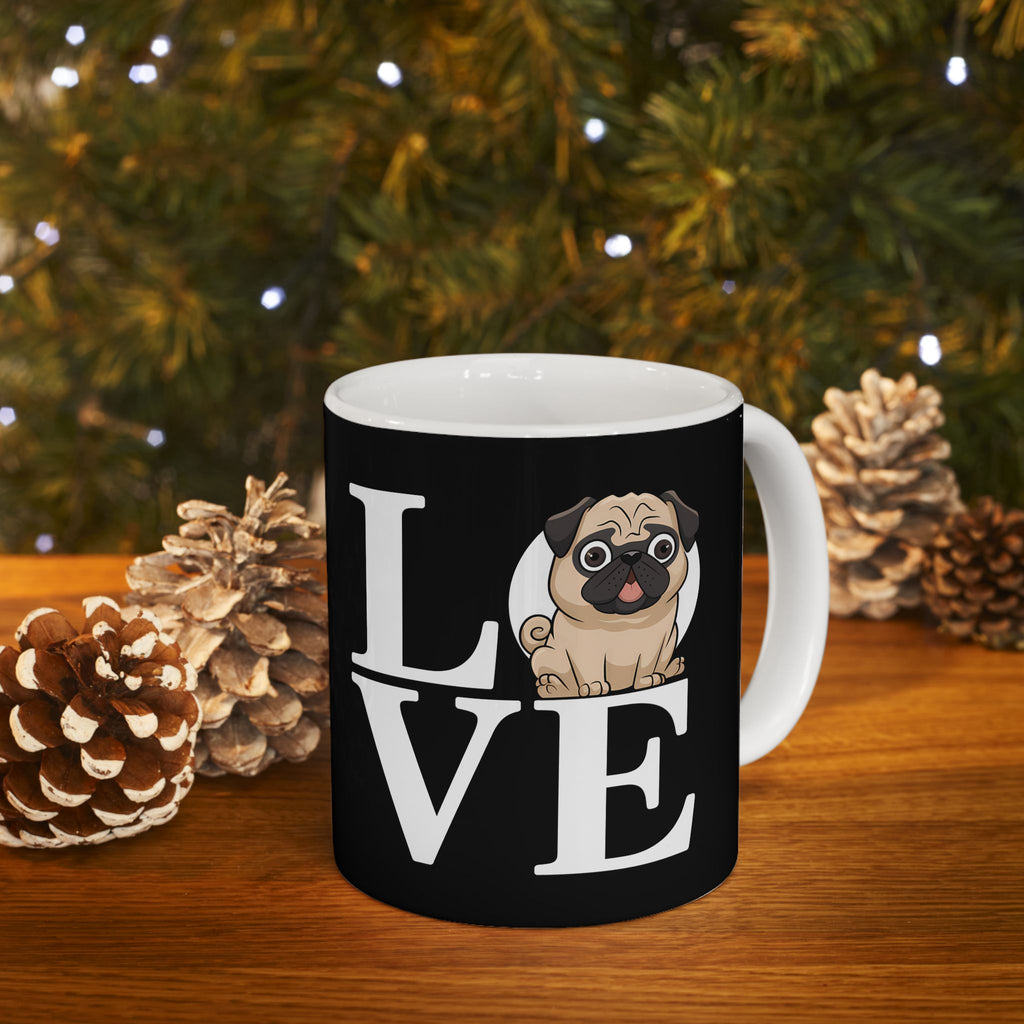 Love Pugs Ceramic Mug | Pug Gifts (11oz)