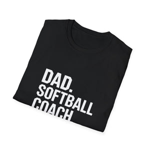 Dad Softball Coach Legend Design T-Shirt Dad Softball Coach Legend Design T-Shirt