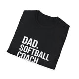 Dad Softball Coach Legend Design T-Shirt Dad Softball Coach Legend Design T-Shirt