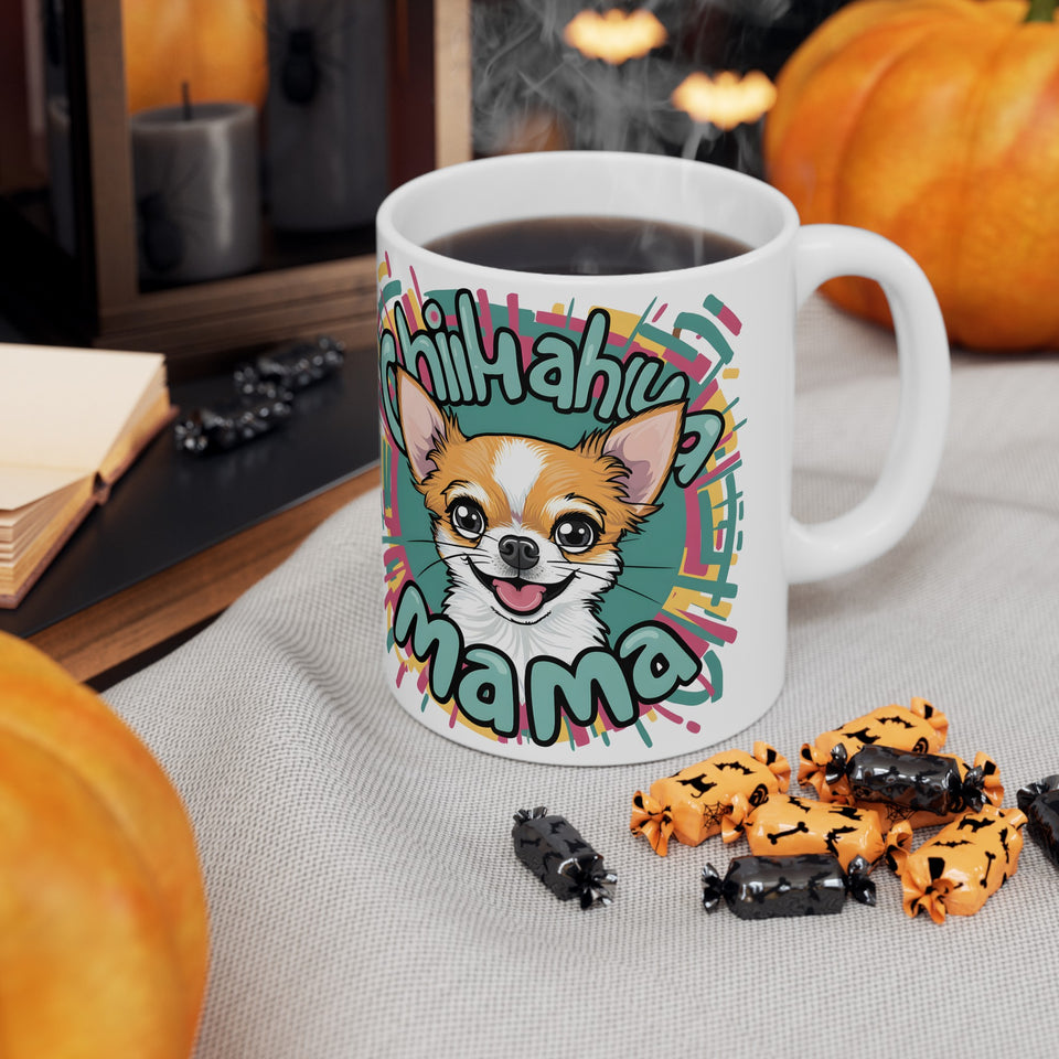 Chihuahua Mama Mug | Chihuahua Gift | Chihuahua Coffee Mug | Chihuahua Gift Ideas Mug 11oz