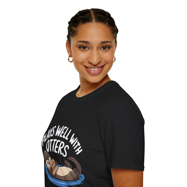 Plays Well With Otters Shirt | Otter Gift | Unisex Otter Present T Shirt
