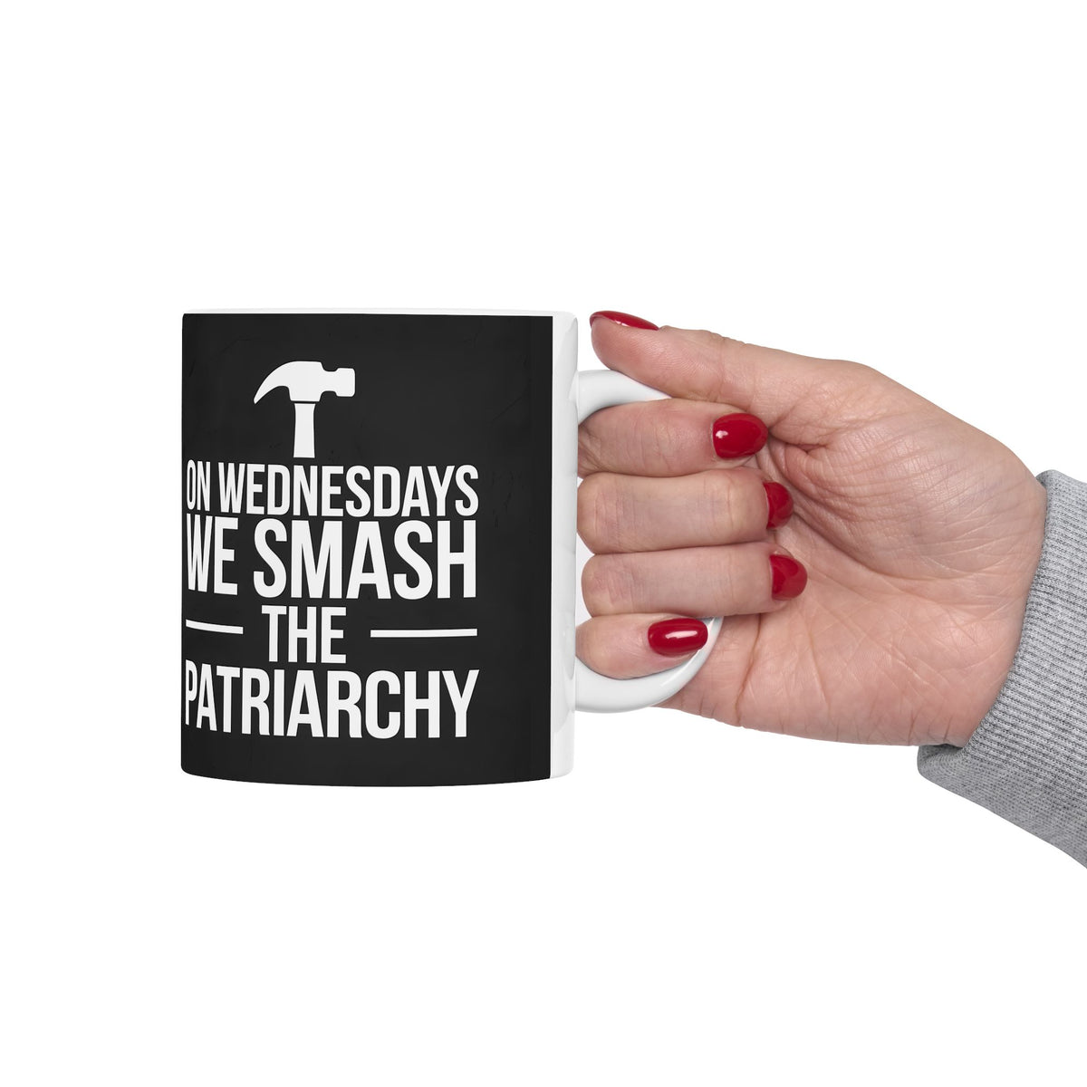 On Wednesdays We Smash The Patriarchy Mug | Feminist Coffee Mug | Feminism Coffee Mug 11oz