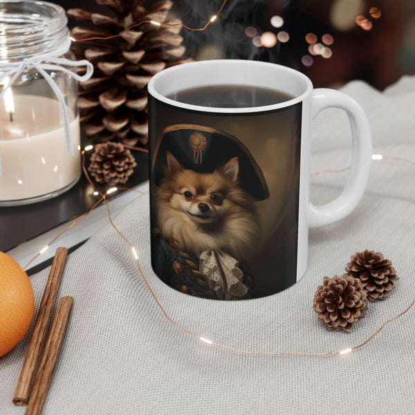 Classical Painting Pomeranian Mug | Pomeranian Coffee Mug | Pomeranian Gifts | Pomeranian Presents | Pomeranian Mug 11oz