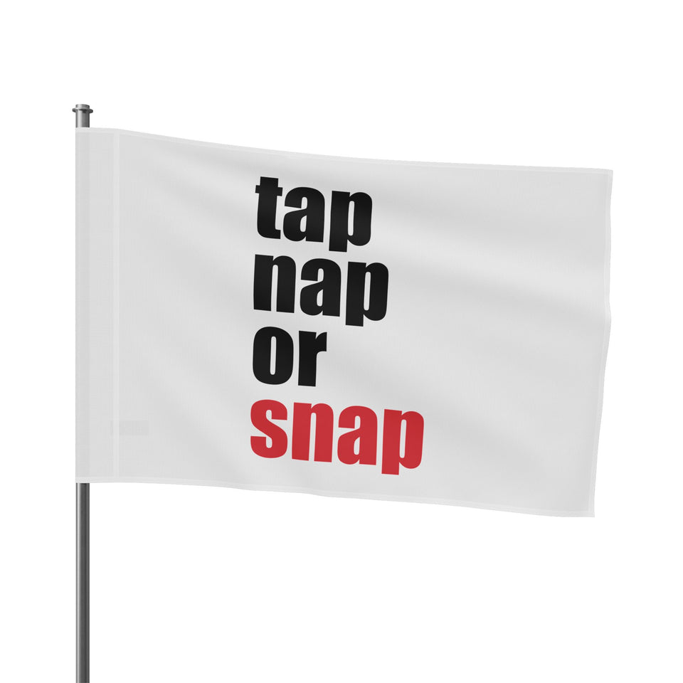 Brazilian Jiu Jitsu Tap Nap Or Snap Flag Banner | BJJ Flag