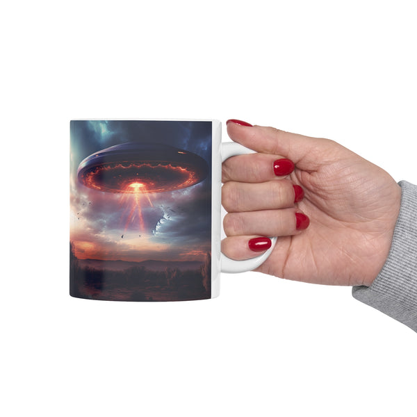 UFO Mug | UFO Gift | Alien Unidentified Flying Object Flying Saucer Ceramic Mug 11oz
