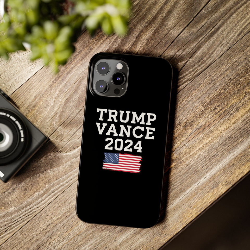 Premium Trump Vance 2024 iPhone Case | Donald Trump Gifts Slim Phone Cases