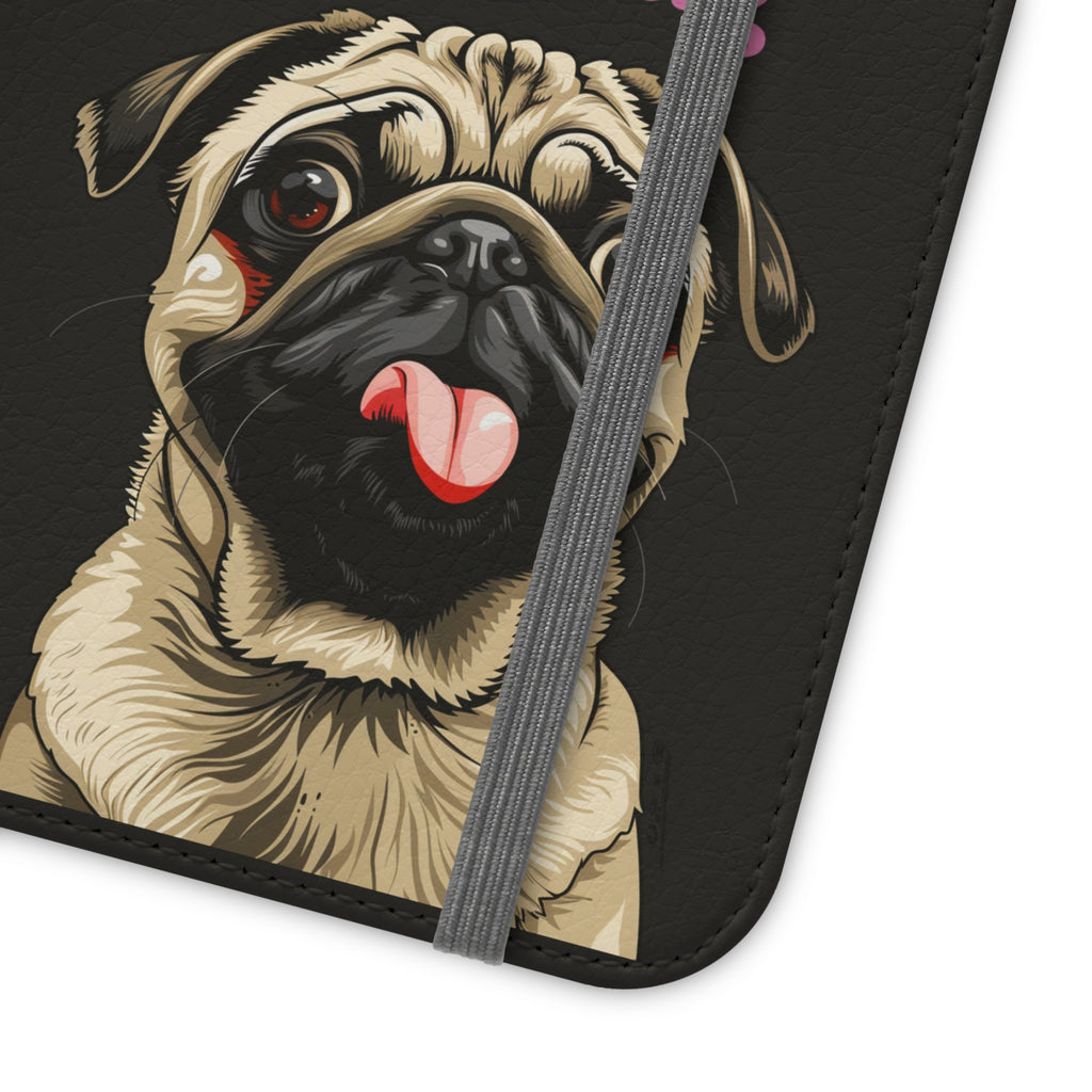 Pug Phone Case | I Love My Pug Wallet Phone Case | IPhone & Samsung Galaxy Pug Flip Cases
