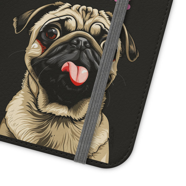 Pug Phone Case | I Love My Pug Wallet Phone Case | IPhone & Samsung Galaxy Pug Flip Cases