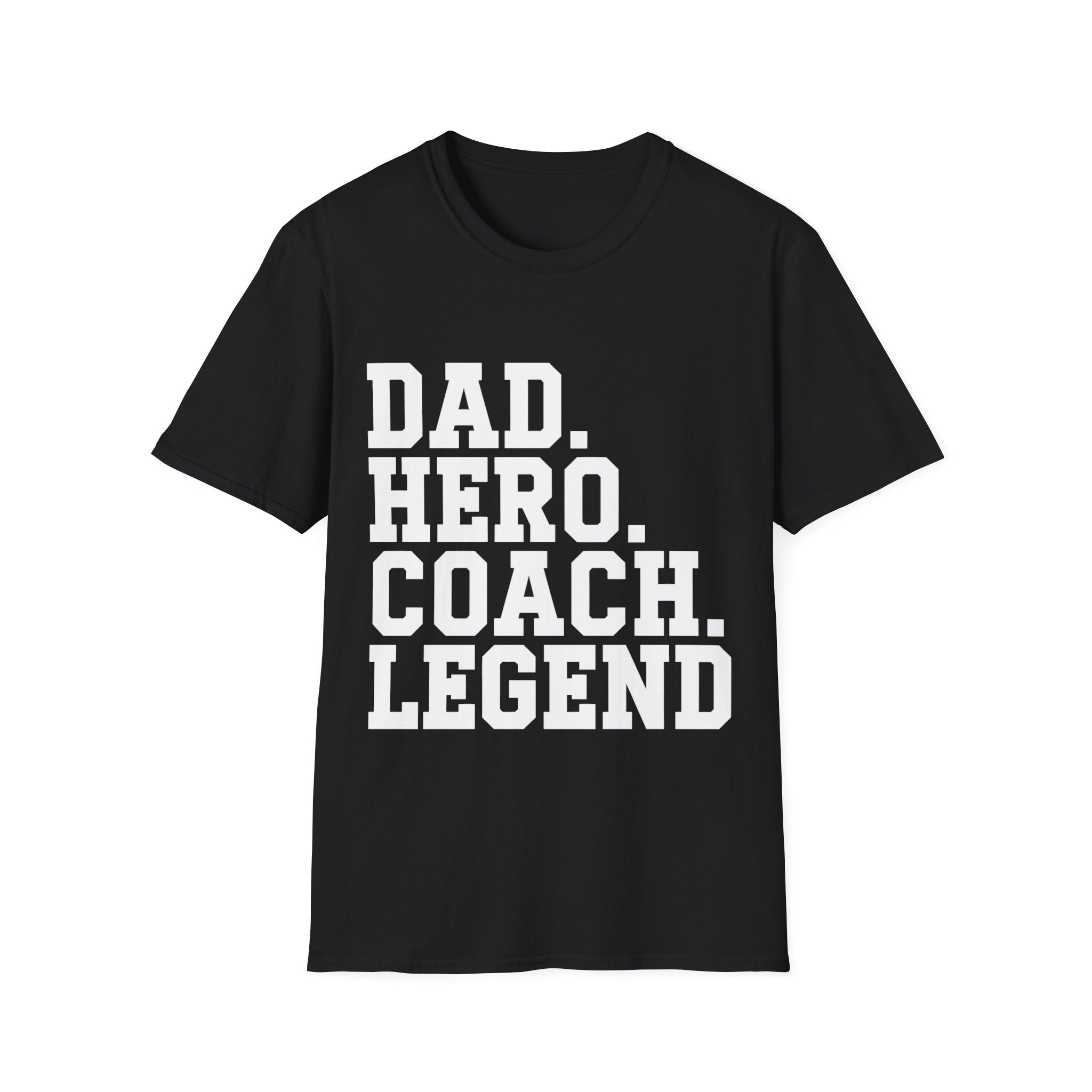 Dad Hero Coach Legend Shirt 2 | Coaching Gym Fitness Gifts | Unisex Dad Father T Shirt Secondary image