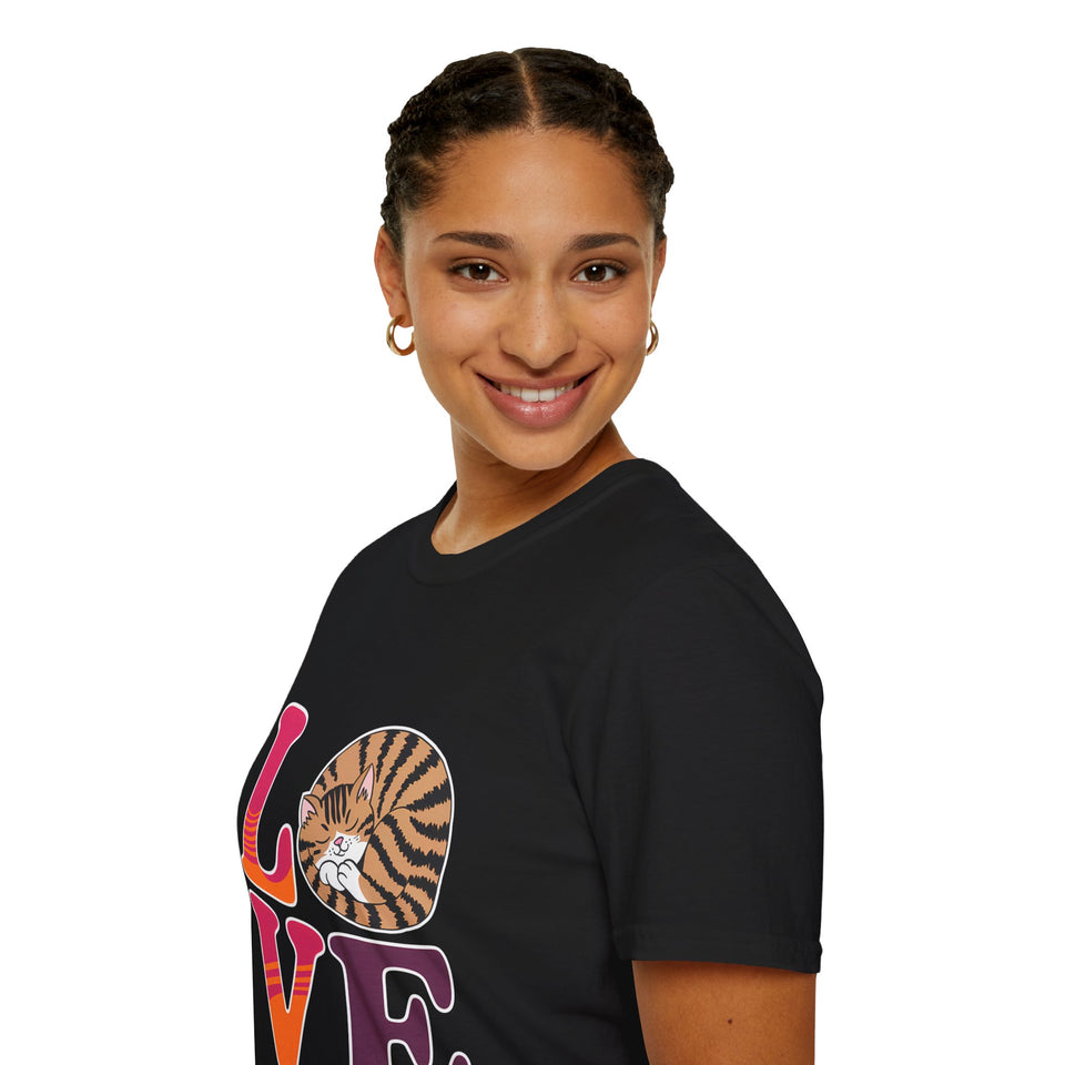 Love Cats Cat Shirt | Cat Gift | Unisex Cat T Shirt