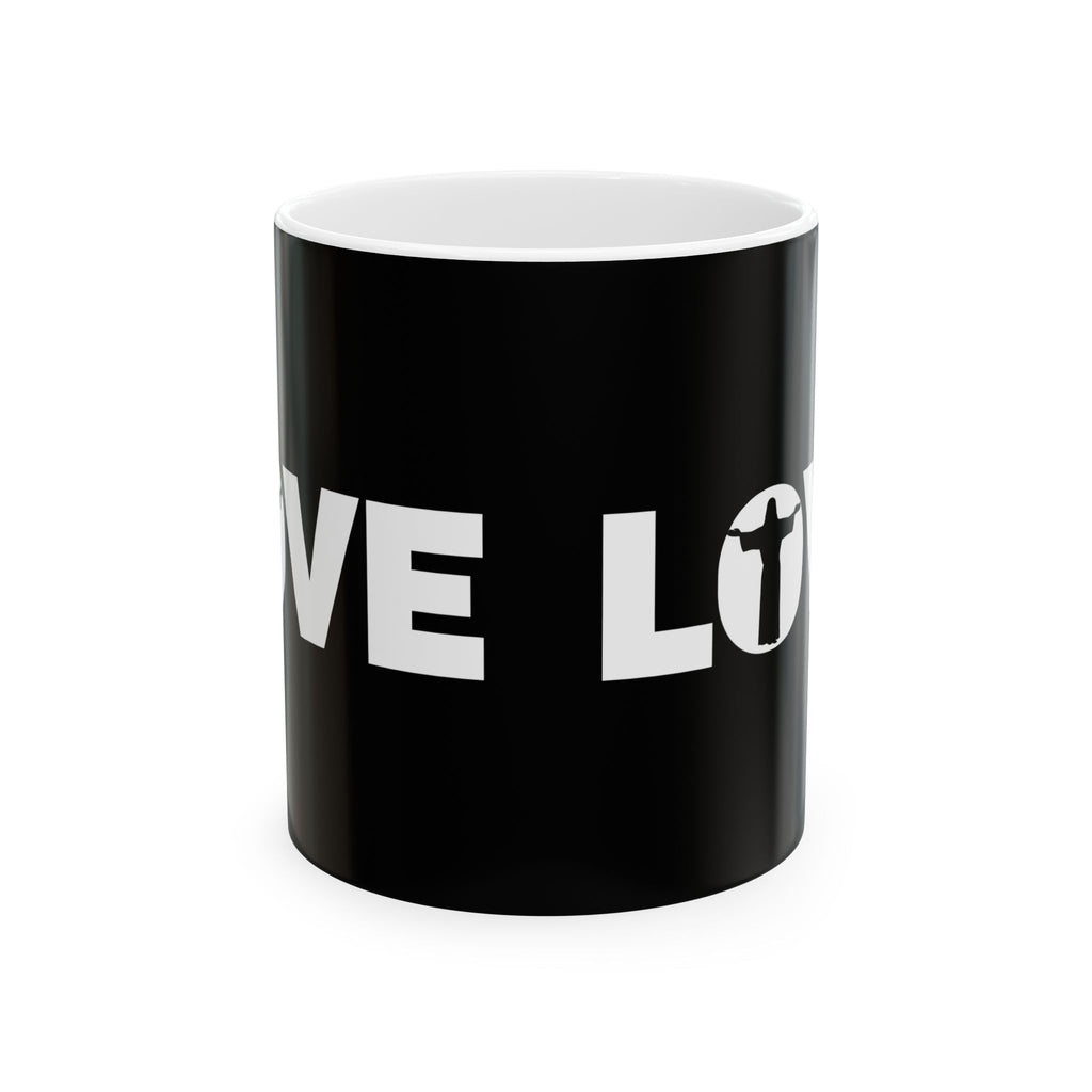 Love Jesus Ceramic Mug | Love Faith In Jesus Gifts (11oz)