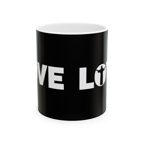 Love Jesus Ceramic Mug | Love Faith In Jesus Gifts (11oz)