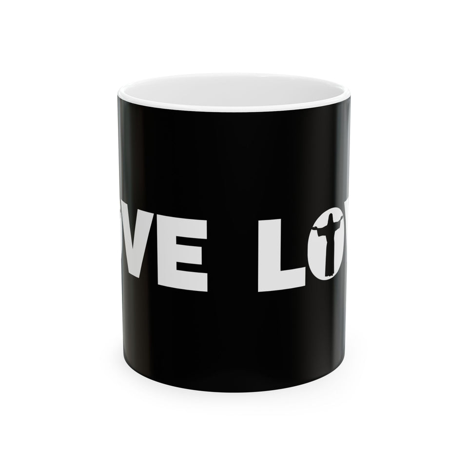 Love Jesus Ceramic Mug | Love Faith In Jesus Gifts (11oz)