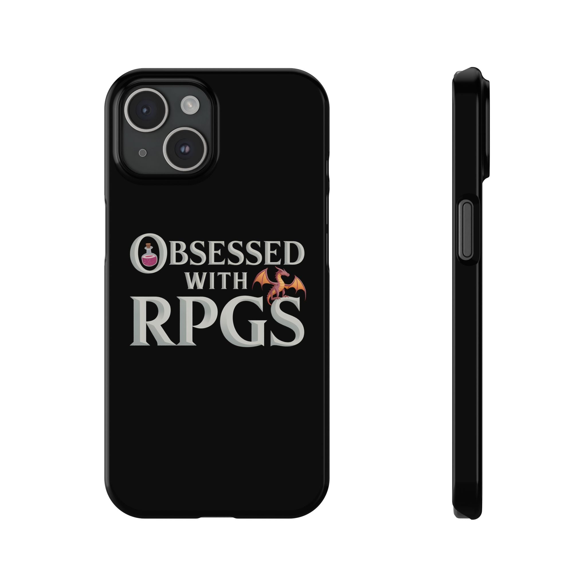 Premium Obsessed With RPGs iPhone Case | Fantasy Role Playing Game Slim Phone Cases Secondary image