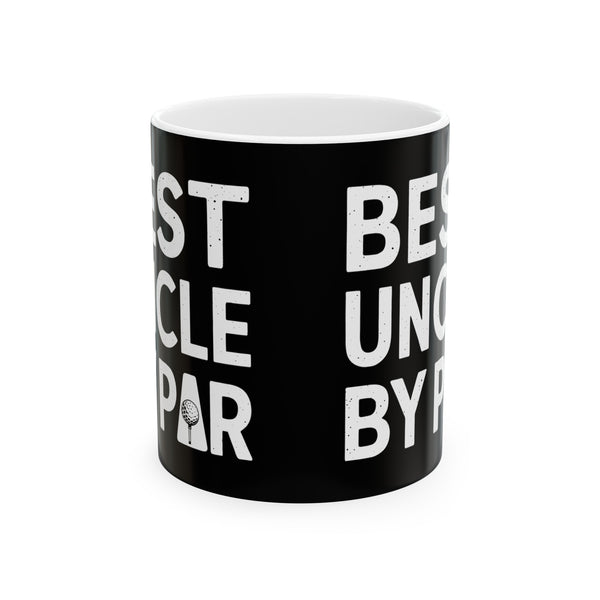 Best Uncle By Par Funny Golf Mug | Golf Gift | Uncle Merchandise | WUncle Birthday Gifts | Uncle Presents Golf Ceramic Mug 11oz 2
