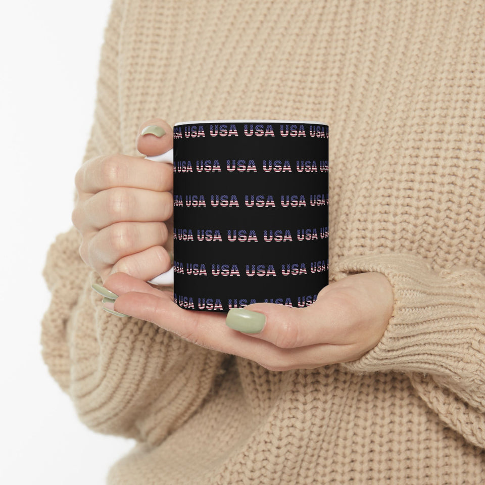 USA Flag Mug | USA Gifts | USA Flag Coffee Mug 11oz