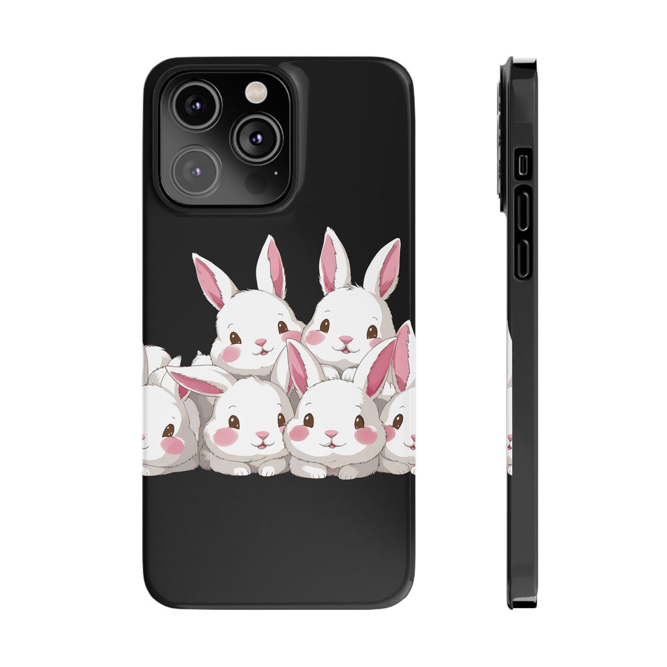 Premium Cute Rabbit iPhone Case | Rabbit Gifts Slim Phone Cases