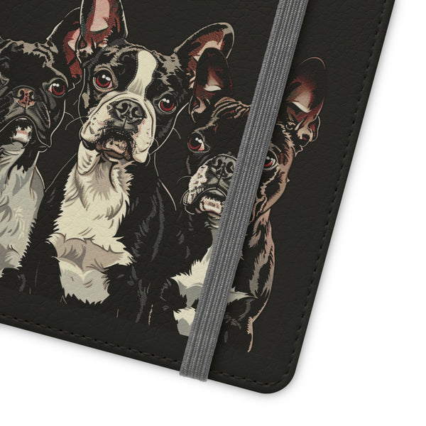 Boston Terrier Phone Case | Boston Terrier Wallet Phone Case | IPhone & Samsung Galaxy Boston Terrier Flip Cases