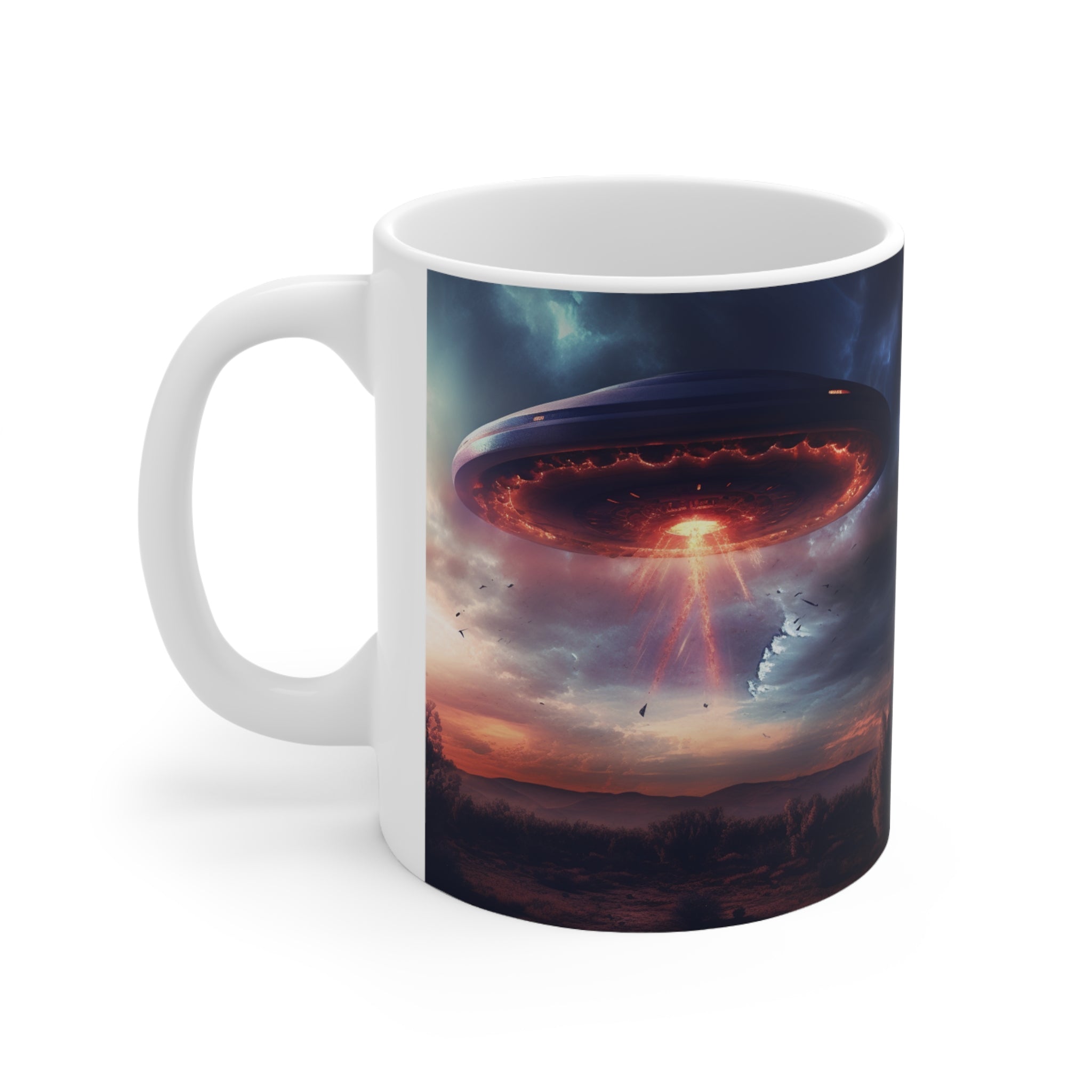 UFO Mug | UFO Gift | Alien Unidentified Flying Object Flying Saucer Ceramic Mug 11oz Main image