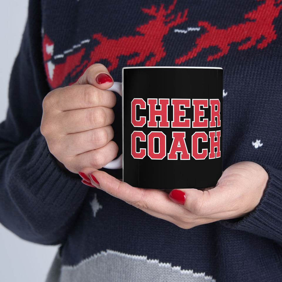 Cheer Coach Cheerleading Coach 2 Ceramic Mug | Cheerleading Coach Gifts (11oz)