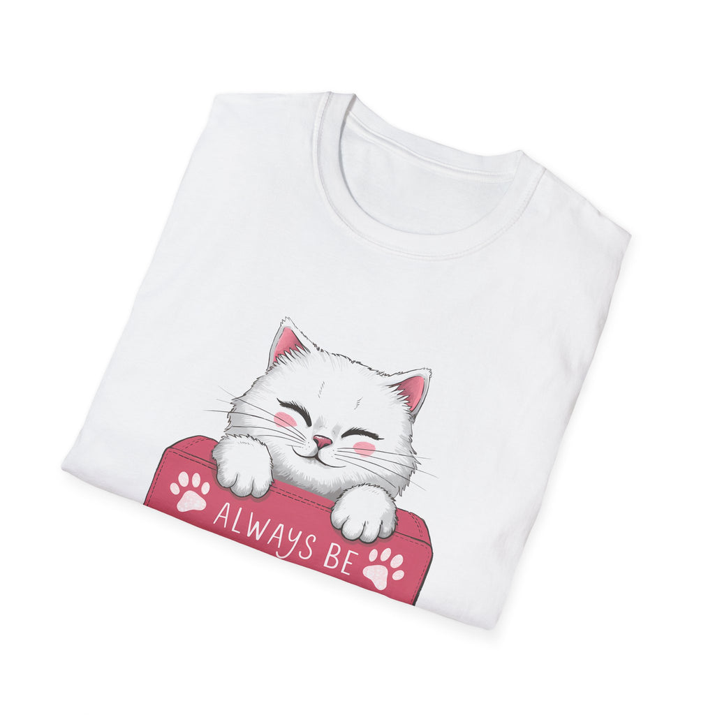 Always Be Pawsititive Cat Shirt | Cat Mom Gift | Cat Present | Cat Lover Unisex Softstyle T-Shirt