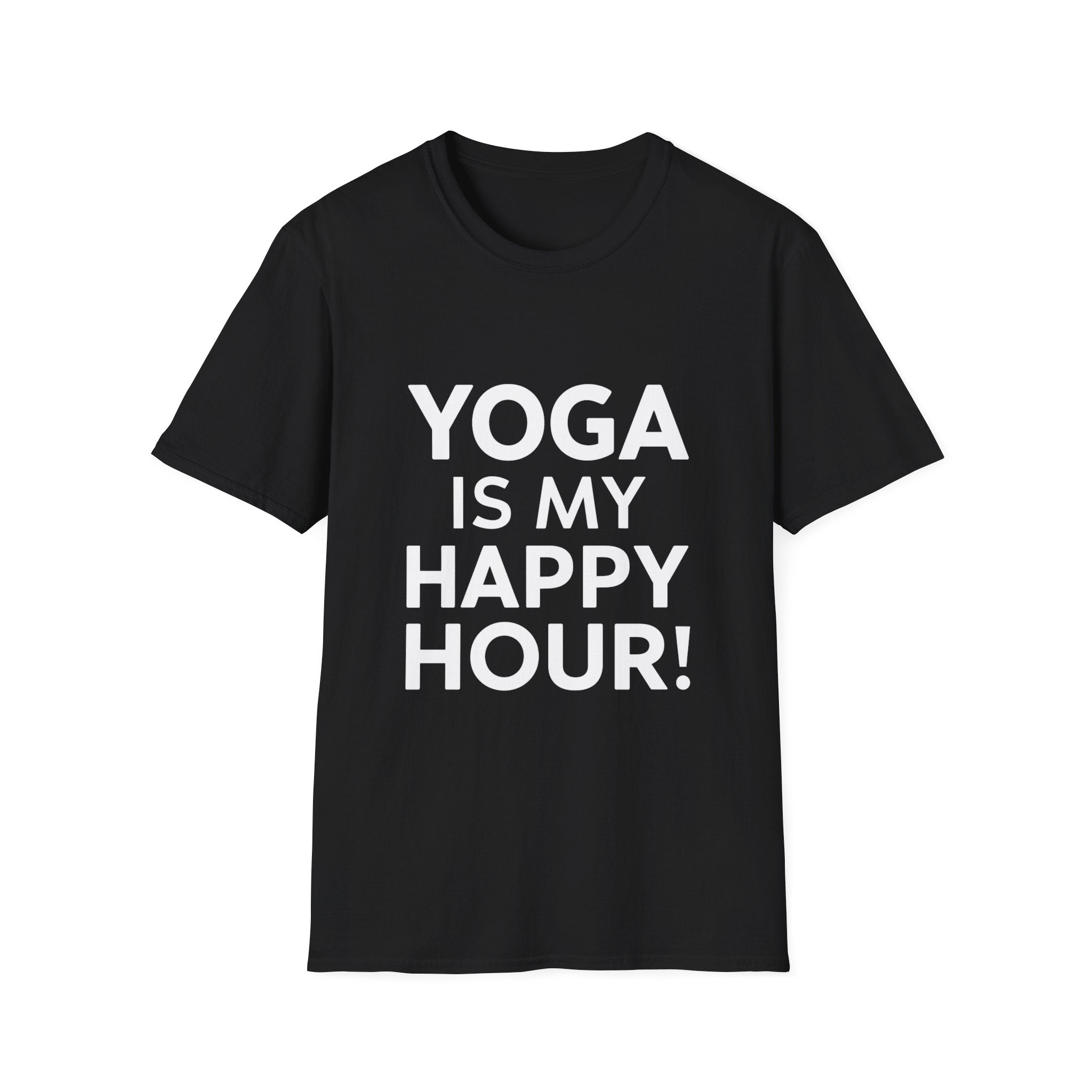 Yoga Is My Happy Hour Yoga Shirt | Yoga Gift | Unisex Yoga T Shirt Main image