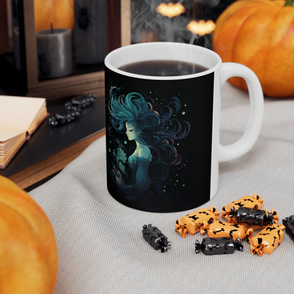 mermaid mug, mermaid coffee mug, mermaid gift, mermaid gifts for women, mermaid gifts for adults, mermaid presents, black mermaid shirt, mermaid shirts for adults
