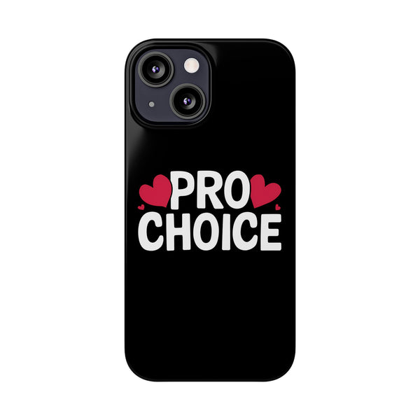 Premium Pro Choice iPhone Case | Feminist Pro Choice Gifts Slim Phone Cases