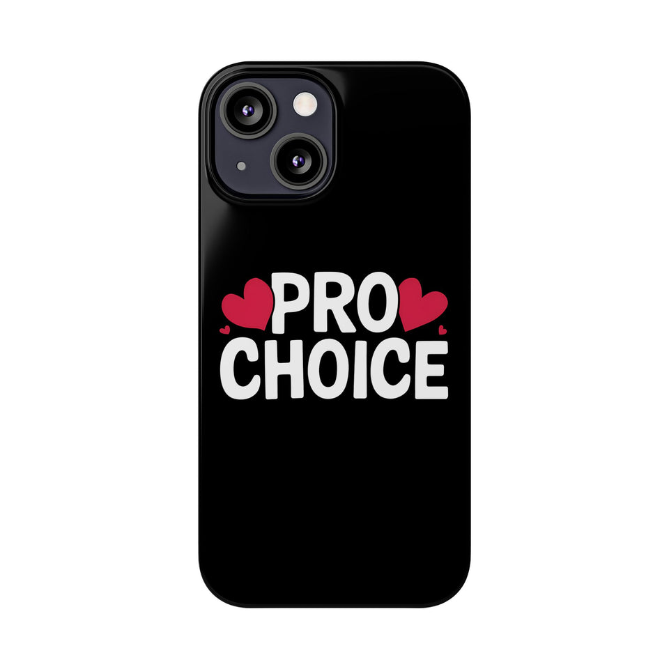 Premium Pro Choice iPhone Case | Feminist Pro Choice Gifts Slim Phone Cases