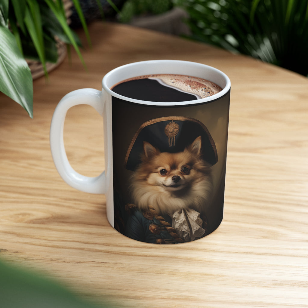 Classical Painting Pomeranian Mug | Pomeranian Coffee Mug | Pomeranian Gifts | Pomeranian Presents | Pomeranian Mug 11oz