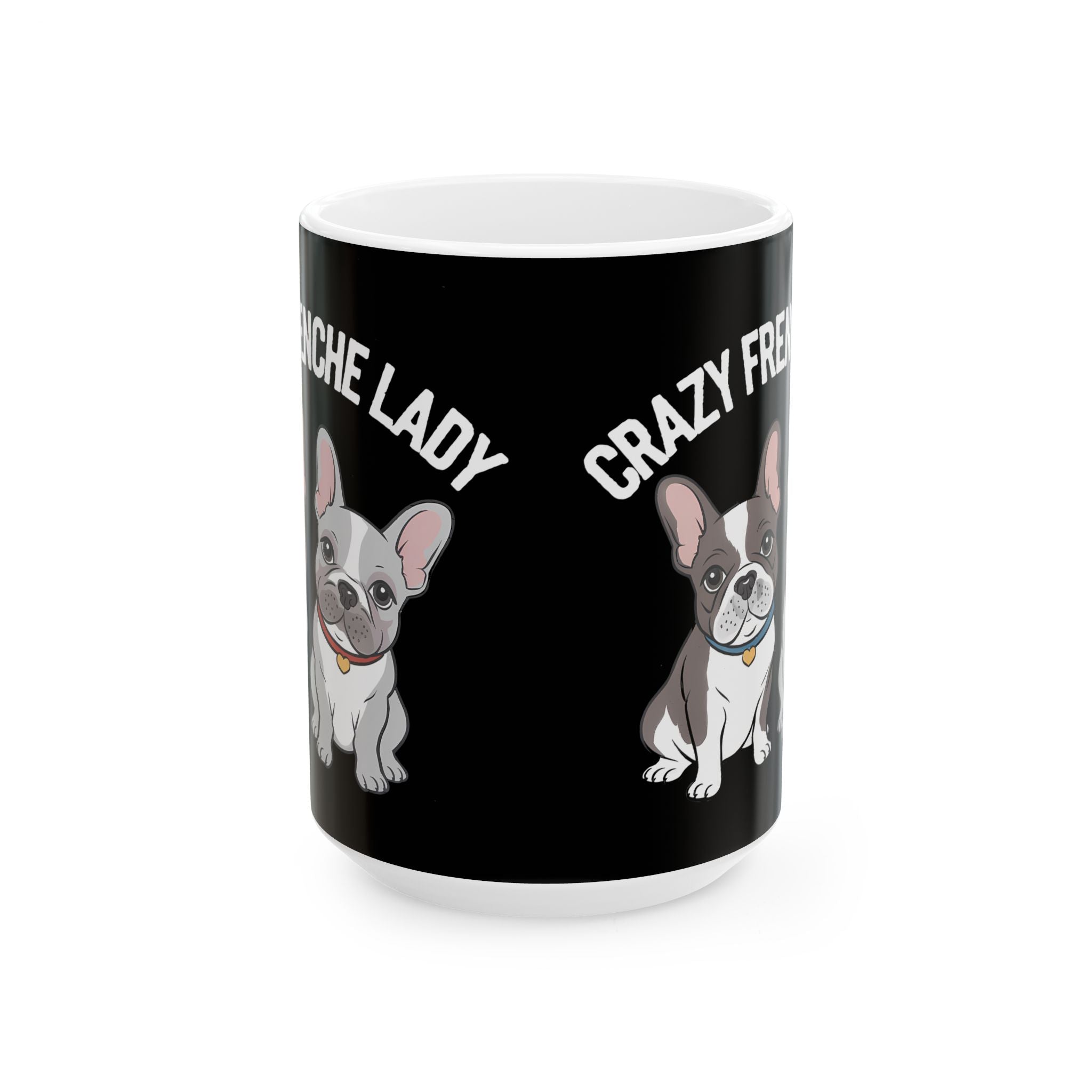 Cute French Bulldog Mug Crazy Frenchie Lady 11oz/15oz Secondary image