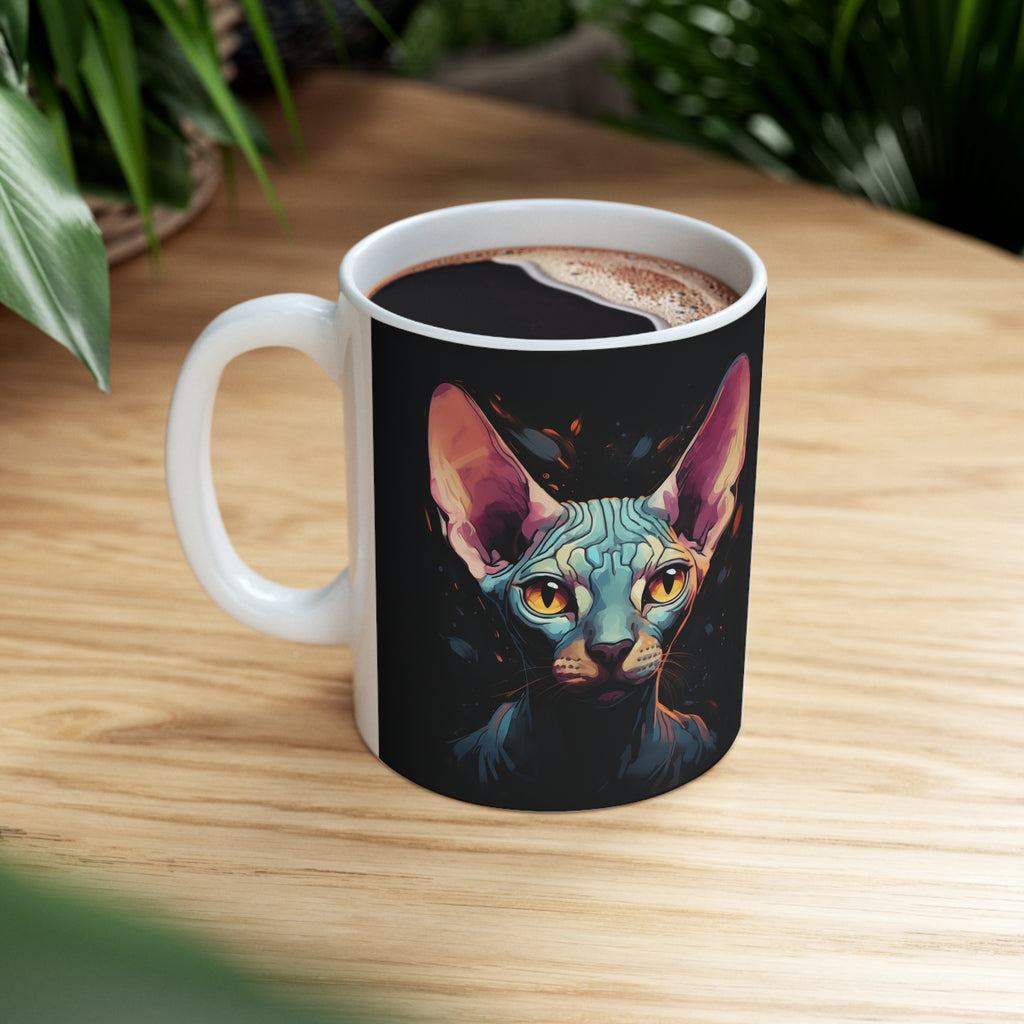 sphynx cat gifts, sphynx cat mug, hairless cat gifts,  gifts for sphynx cat lovers, hairless cat mug, sphynx cat coffee mug