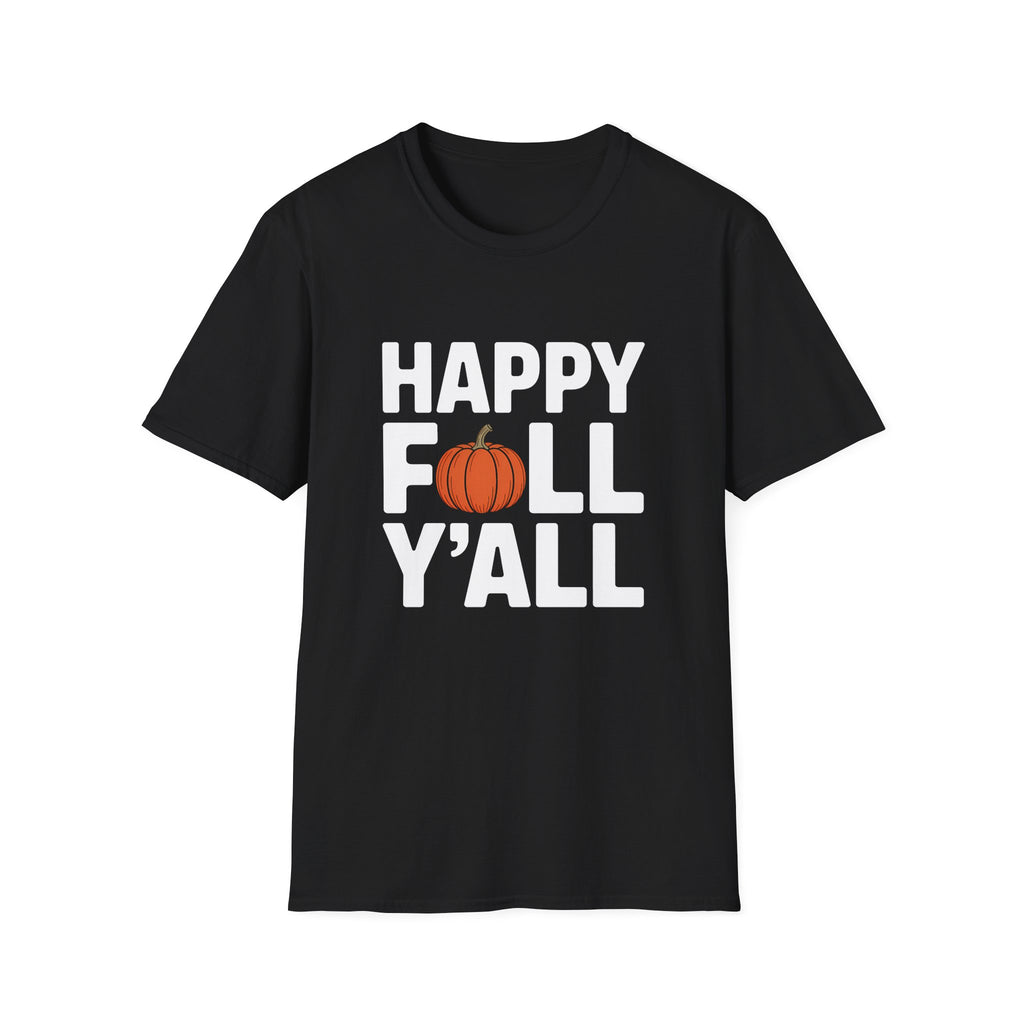 Happy Fall Yall Autumn - Unisex Softstyle T-Shirt