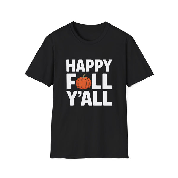 Happy Fall Yall Autumn - Unisex Softstyle T-Shirt