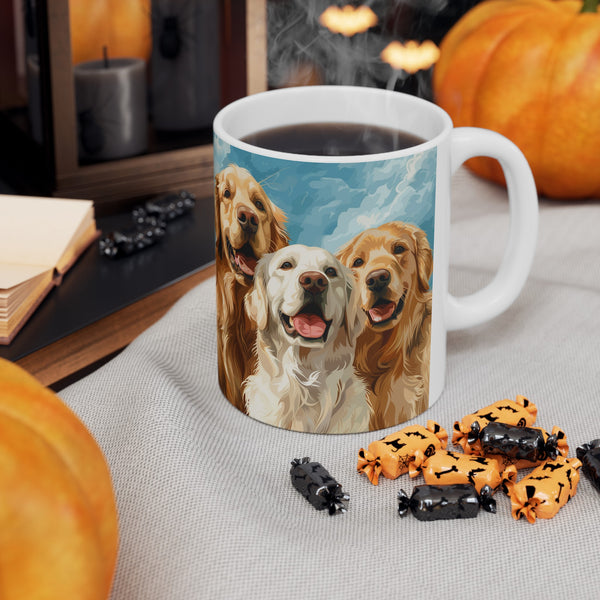 Golden Retriever Mug Group | Golden Retriever Gift | Golden Retriever Coffee Mug | Golden Retriever Presents Mug 11oz