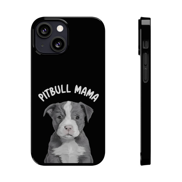 Premium Pitbull Mama iPhone Case | Pitbull Gifts Slim Phone Cases