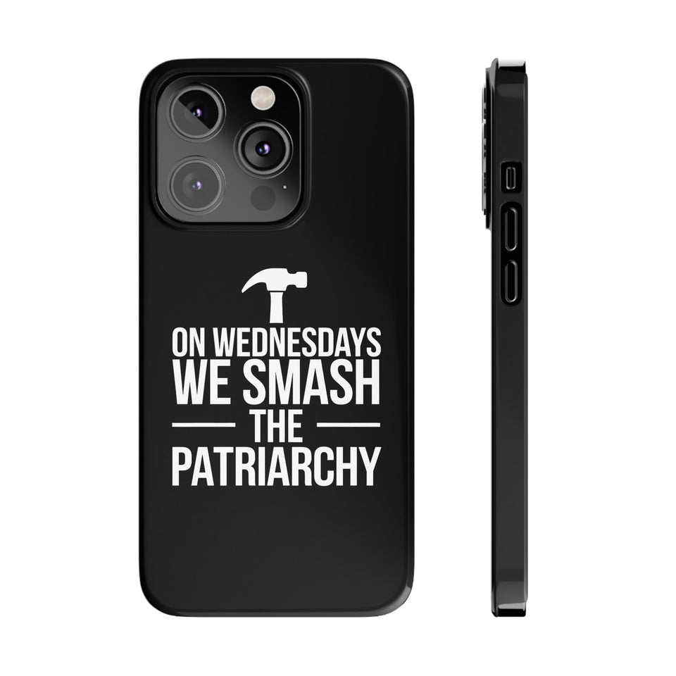 Premium On Wednesdays We Smash The Patriarchy iPhone Case | Feminist Gifts Slim Phone Cases