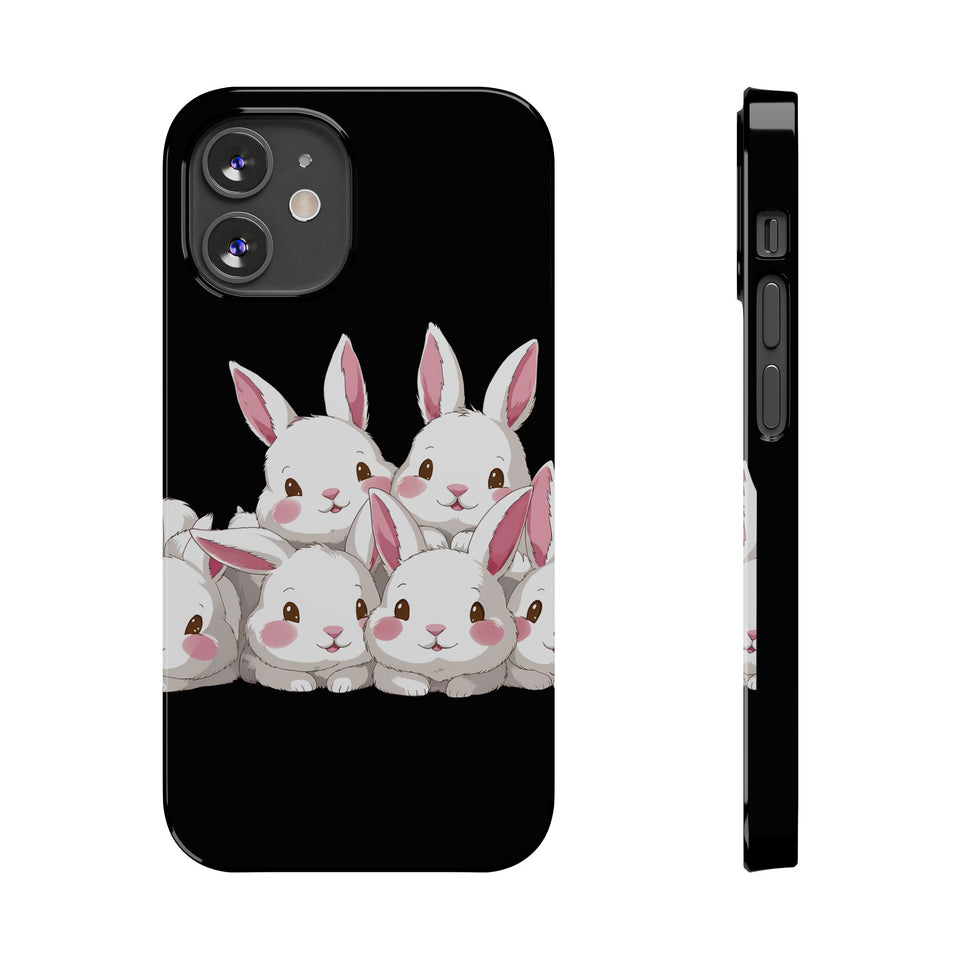 Premium Cute Rabbit iPhone Case | Rabbit Gifts Slim Phone Cases